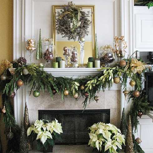 christmas fireplaces