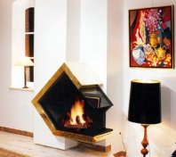 contemporary fireplace