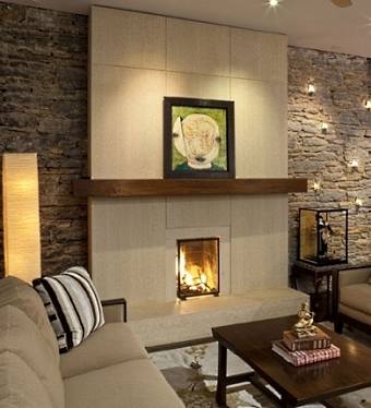 contemporary fireplace