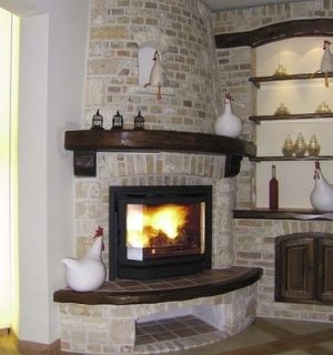 More Standout Corner Fireplace Designs Bricks Stones