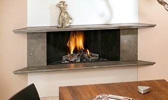 corner fireplace for gas