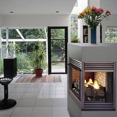 corner fireplace for gas