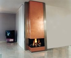 corner fireplace for gas