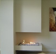 corner fireplace