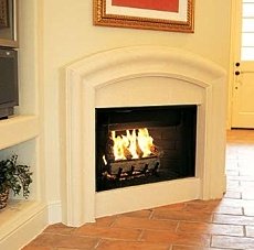 corner fireplace