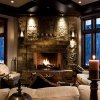 corner fireplace