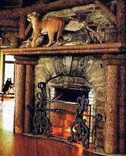 corner fireplace
