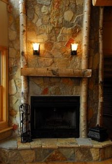 corner fireplace