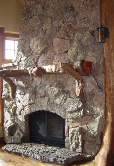 corner fireplace