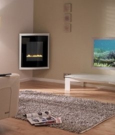 corner fireplace