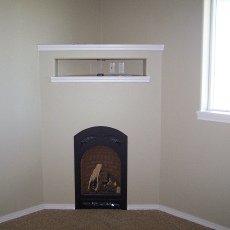 corner fireplace