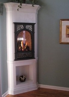 corner gas fireplace