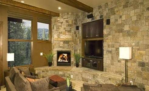 corner stone fireplace designs