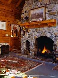 country stone fireplaces