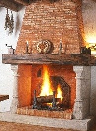 country stone fireplaces