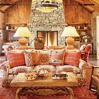 country stone fireplaces