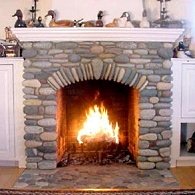 country stone fireplaces