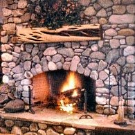 country stone fireplaces