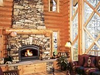 country stone fireplaces