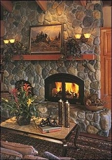 cultured stone fireplaces