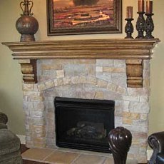 cultured stone fireplaces