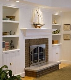 fireplace mantel shelves