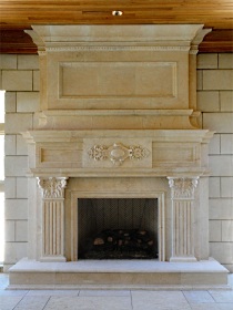 fireplace mantel