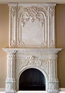 fireplace mantel