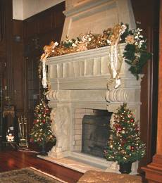 fireplace mantles stone