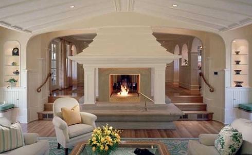 fireplace mantle