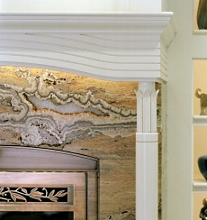 fireplace mantle