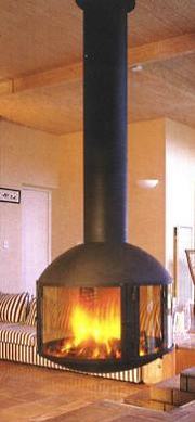 freestanding fireplace