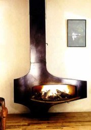 free standing fireplaces