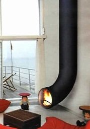 freestanding fireplace