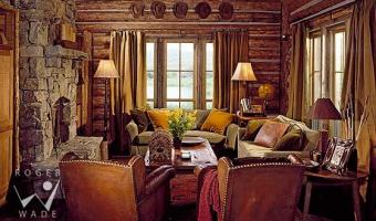 log home fireplaces