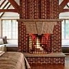 masonry fireplace