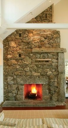 masonry fireplace