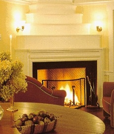 masonry fireplace