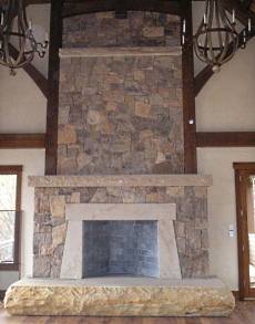 masonry fireplace