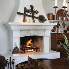 masonry fireplace