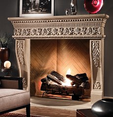 natural stone fireplace design