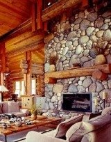 natural stone fireplaces