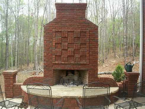 outdoor brick fireplaces