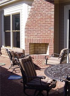 outdoor brick fireplaces