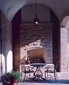 outdoor brick fireplaces
