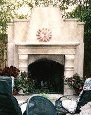 outdoor fireplace design