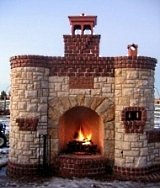 outdoor fireplace designs
