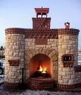 outdoor fireplace designs