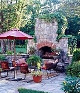 outdoor fireplace designs