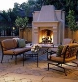 outdoor fireplace designs